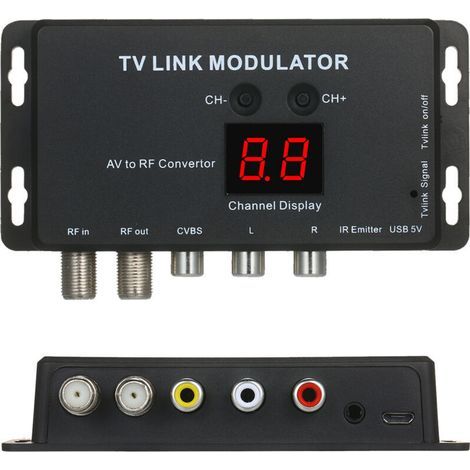 Modulateur TVLINK, convertisseur AV vers RF et prolongateur IR (1/4)