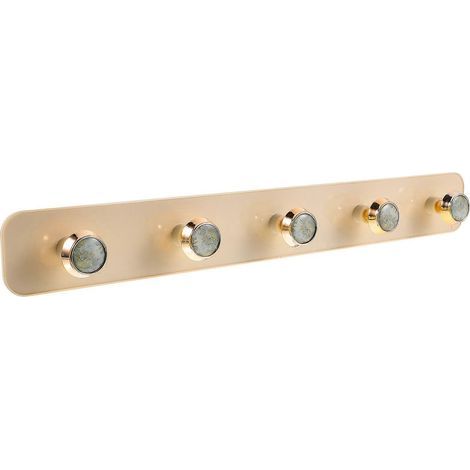 Porte-clés adhésif, porte-manteau, crochet pour serviette, crochet pour clés, idéal pour la cuisine et la salle de bain-35X4.5X3CM-Beige (1/3)