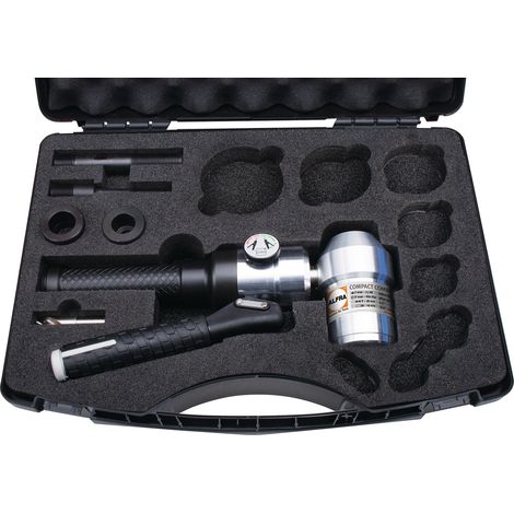 Punzone idraulico manuale COMPACTCOMBI® 90 gradi 75 kN 680bar ALFRA