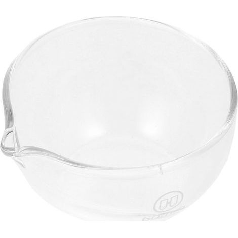 Bol mélangeur rond en verre pour évaporation, avec bec verseur-6.3X6.3CMCM-transparent (1/2)