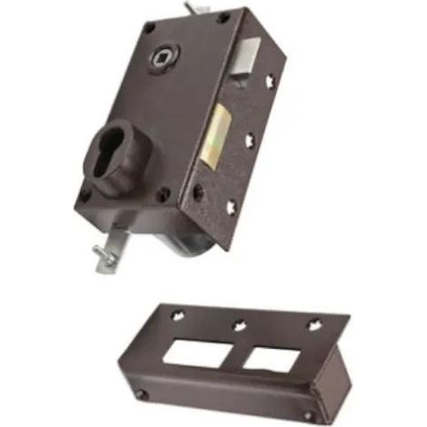 Aufschraubschloss bricard braun Zylinder 30x60 mm