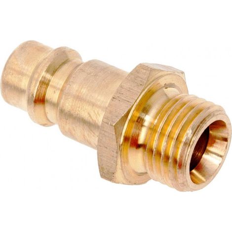 Pneumatikschlauchverschluss 1/4" Außengewinde Luftdruck (1/3)