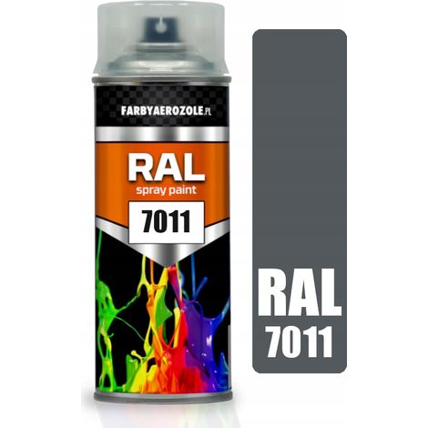 Peinture acrylique en aérosol RAL 7011 gris fer (1/2)