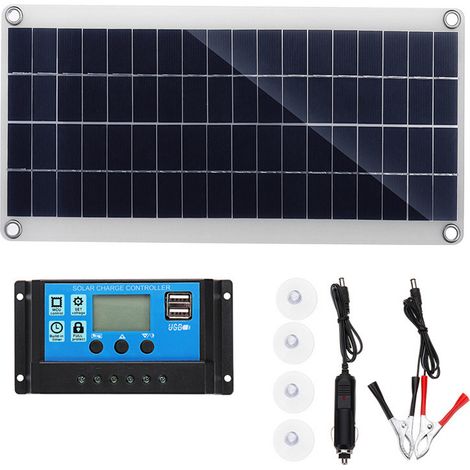 100-W-Solarpanel 420 x 280 x 30 mm mit Coxolo 20-A-Regler – 100-W-Solarpanel 420 x 280 x 30 mm mit Coxolo 20-A-Regler (1/5)