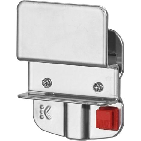 Kappes ABAX Halter für Lagersichtkasten Größe 7 und 8 und Safety Redbox 2 Stk Alufarben