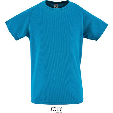 Camiseta Niños Mangas Raglán SOL'S SPORTY KIDS 10A Aqua