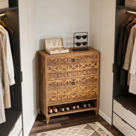 Meuble à chaussures spacieux avec rangement optimisé, organisateur chaussures entrée moderne (1/5)