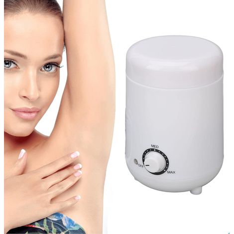 Mini Chauffe-cire Multi-usages, Chauffe-paraffine, Retrait de la Machine, Réservoir Intérieur en Silicone, Chauffe-cire Réglable 250 Cc pour les Mains, les Pieds et le Visage (Prise UE 220V)