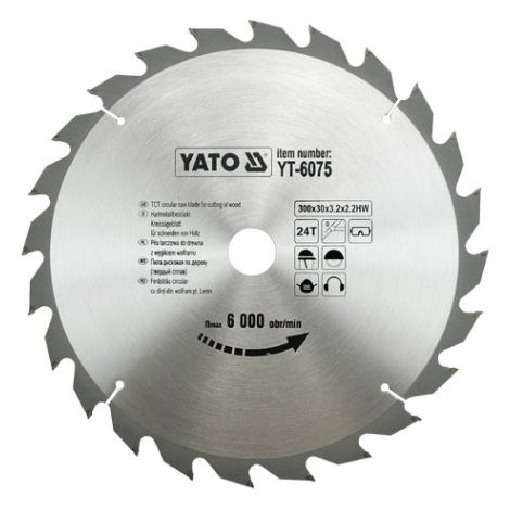 Sega circolare in metallo duro Yato 300x30mm 24 denti 6075