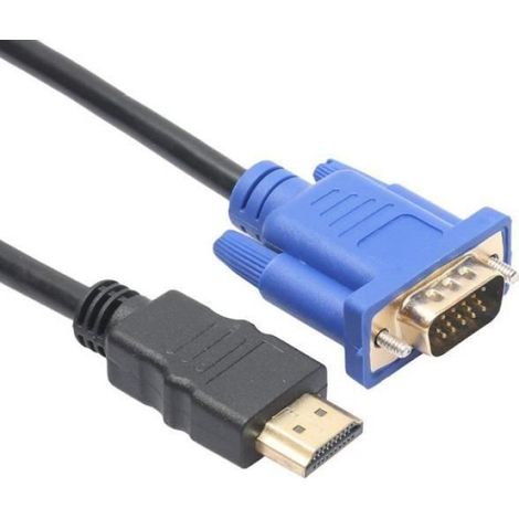 Adaptateur HDMI Vers VGA - 1080P - 1 8 M - Connecteur HD-15 Mâle 15 Broches - Pour Écran Moniteur Projecteur - 1 Pièce (1/4)