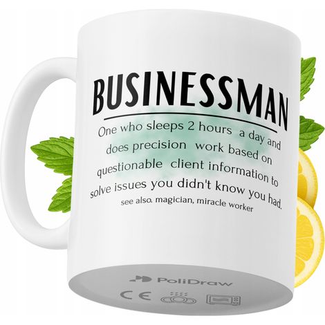 Lustige Kaffeetasse für Geschäftsleute mit witzigem Textdesign – ideal für Geburtstage, Namenstage und Feiertage. Hochwertige Tasse für besondere Anlässe im Büro oder Homeoffice. Farbe: Weiß, 330 ml.