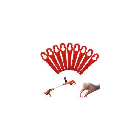 30 Pcs Lame Plastique Coupe Bordure, Coupe Bordure à Lame Plastique, Lames en Plastique de Rechange, Lames en Plastique de Rechange pour Coupe Bordure (1/5)