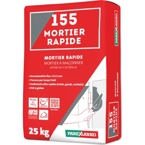 Mortier à maçonner PAREXLANKO 155 Mortier rapide - 25kg