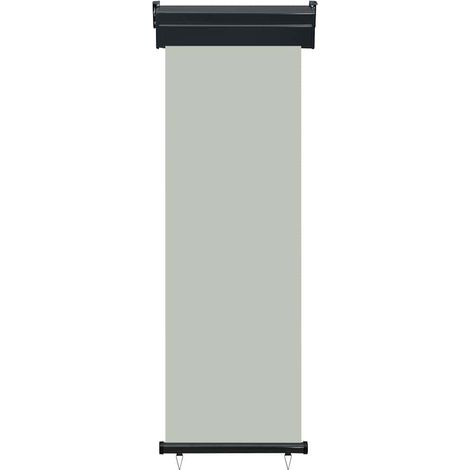 vidaXL Toldo lateral de balcón gris 65x250 cm (1/2)