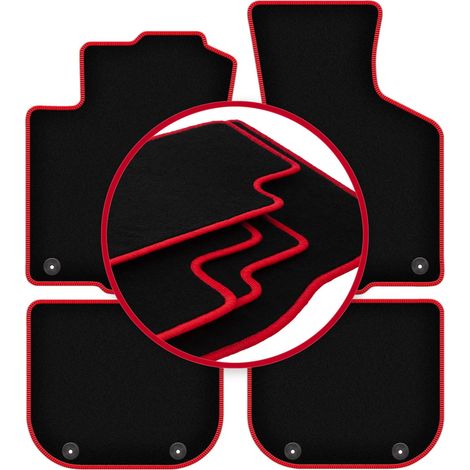 Tappetini auto CARLUX-RED per: Audi A3 8L hatchback (1996-2001) (1/5)