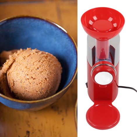 Sorbetière domestique, sorbetière aux fruits et au chocolat, rouge, norme européenne, 220 V (1/5)