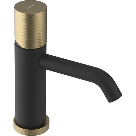 Sapho Ultratap - Mitigeur de lavabo, noir mat/doré mat UT002TBG