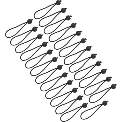 Balles Élastiques - 15 Cm - Corde Élastique En PP - Pour Camping Tente Bâche Auvent Arrimage - 25 Pièces (1/5)