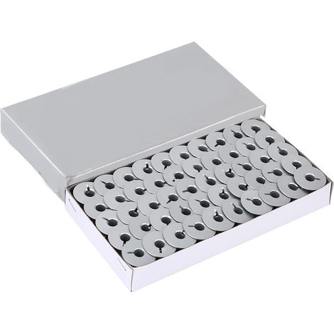 100 bobines aluminium fendues 55623A pour pièces de machine à coudre industrielle (1/5)