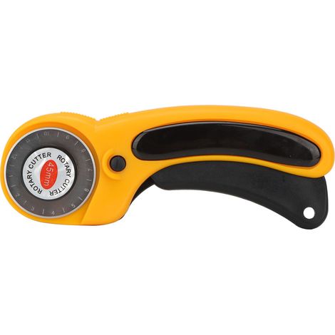 1 cutter rotatif 45 mm, pour tissu et cuir, idéal quilting couture loisirs créatifs, accessoire bricolage (1/5)