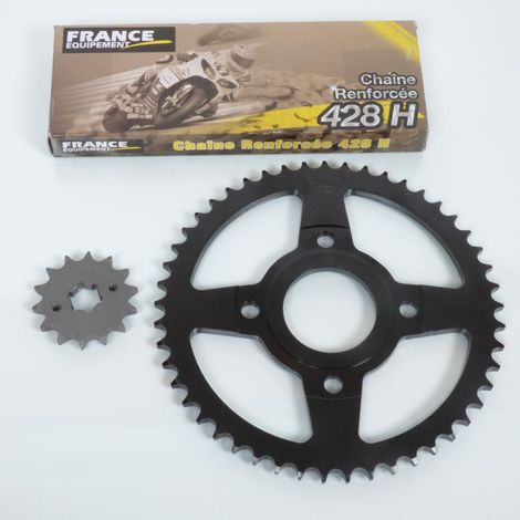 Kit chaîne France Equipement pour Moto Yamaha 125 SR 1982 à 1998