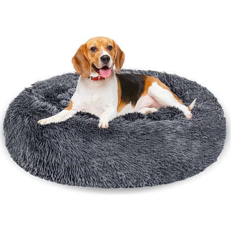 Randaco Letto per cani Letto per gatti Cuscino per cani Letto per animali domestici 80cm Grigio scuro (1/5)