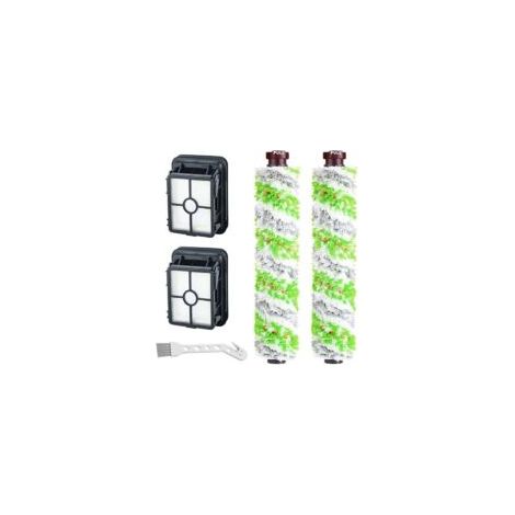 Set di spazzole di ricambio (2 spazzole + 2 filtri) per aspirapolvere BISSELL Crosswave serie 17132 e 2225N, ideale per famiglie con animali domestici, fumatori e per chi possiede accessori per aspira