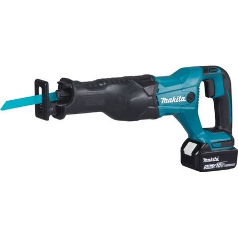 Makita – Scie sabre sans fil 18V avec 2 batteries 5.0Ah – Technologie XPT pour limiter infiltrations – Moteur Brushless – DJR186RTE