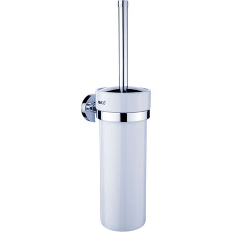 Nimco Unix - Toilettenbürstengarnitur, Wandmontage, weiß Keramik / chrom UN 13094K-26