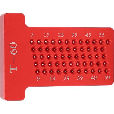 Règle à tracer en T pour le travail du bois, avec graduations barrées T60, pour menuisier (1/5)