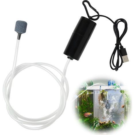 Mini-Aquarium-Luftpumpe, Aquarium-Sauerstoffpumpe, energiesparende 1-W-Sauerstoffpumpe (1/5)