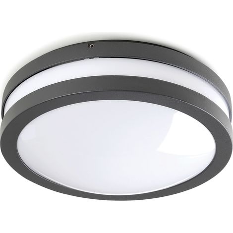 Aplique KIRA IP54 E27 23W Antracita