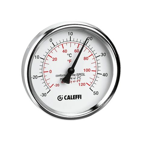 Kühlthermometer, Schutzrohr L 100 mm, 1/2" radialer Anschluss, -30-50 °C Caleffi 687110  100 mm - -30-50
