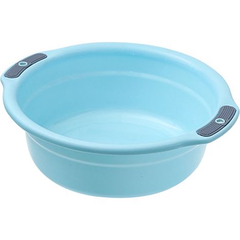Lavabo en plastique épais de grande capacité, antidérapant, pour se laver le visage et les vêtements, idéal pour la maison ou le dortoir (L 14 x 4,3 x 9,8 pouces) (1/5)