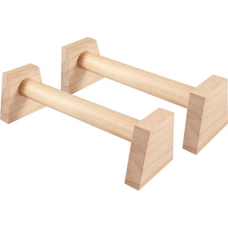 Holdfiturn 2PCS Calisthenics Wood Parallettes, Fitness Push up Bars, Sturdy Gymnastics Mini Parallettes, Calisthenics Equipment for Handstands, Yoga (1/5)