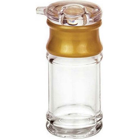 Oil Bottle, Practical Acrylic Material Small Pouring Mouth Transparent and Gold Seasoning Pot Vinegar Bottle for Bar(S) (1/5)