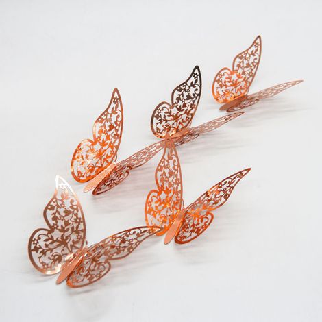 3D-Schmetterlings-Wandaufkleber, Schmetterlings-Wandtattoos, Wanddekoration fürs Zimmer (1/5)