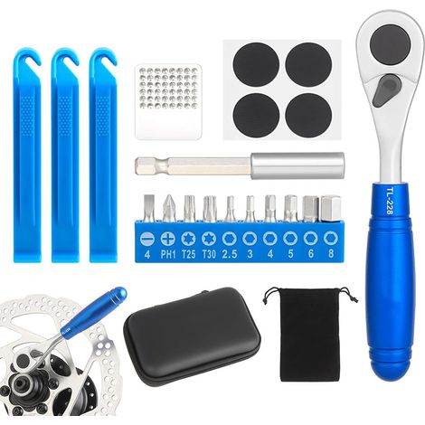 Ratchet wrench kit - Metric lock kit - Electric ratchet wrench kit - Combination ratchet wrench kit - Bicycle repair screwdriver kit (1/5)