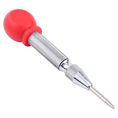 Selbstzentrierender Körner – HSS 130 mm – silber + rote Schutzkappe