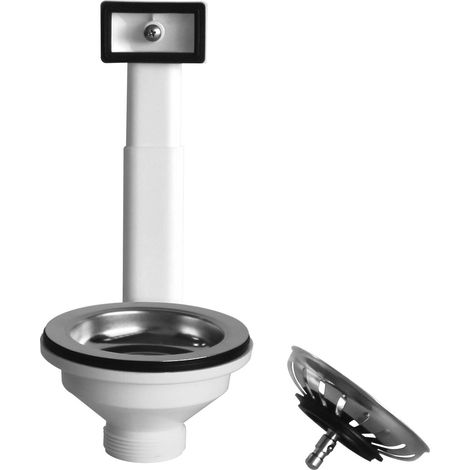 Piletta 3"1/2 Lavello Inox E Ceramica Con Troppopieno