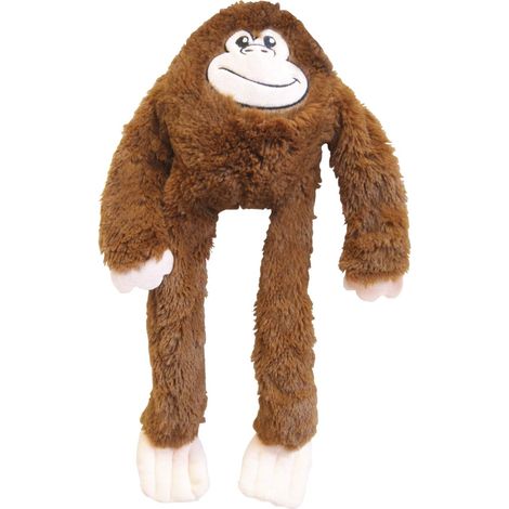 Chien en peluche - Taille 44 cm - Jouet pour chien - peluche avec son - texture douce - très résistant - Idéal pour les petits chiens - Brown Couleur (1/3)