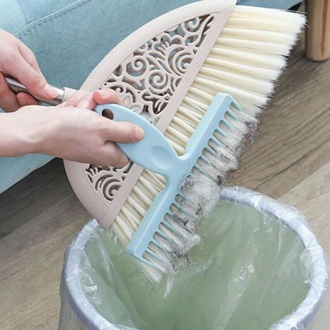 Balai ménager, brosse à poussière, balai de balayage, brosse de nettoyage des cheveux, brosse à gratter les cheveux, peignes (1/5)