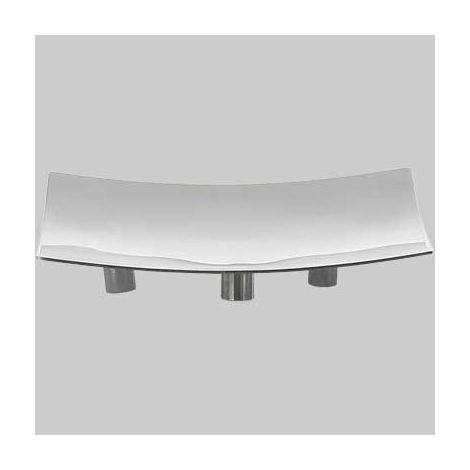 Portasapone nemesia acciaio inox lucido - 11,8x11,8x2 cm