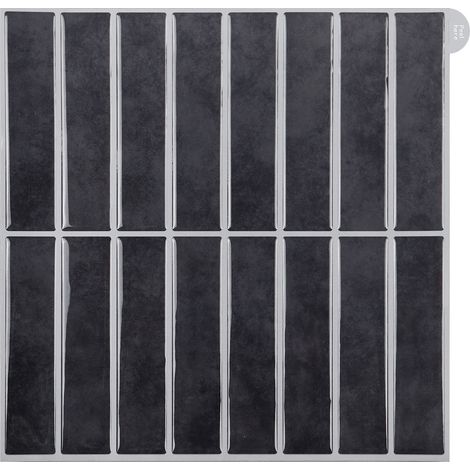 Lot de 5 Carreaux de Crédence 3D Autocollants (25x25 cm) - Panneaux Muraux Imperméables Autoadhésifs pour Cuisine et Salle de Bain, Installation Facile