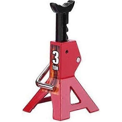 Un support de cric métallique à l'échelle 3/6 tonne pour voitures télécommandées, réglable en hauteur, compatible avec les modèles de crawlers télécommandés à l'échelle 1/10 TRX4 SCX10 de 3 tonnes. (1/5)