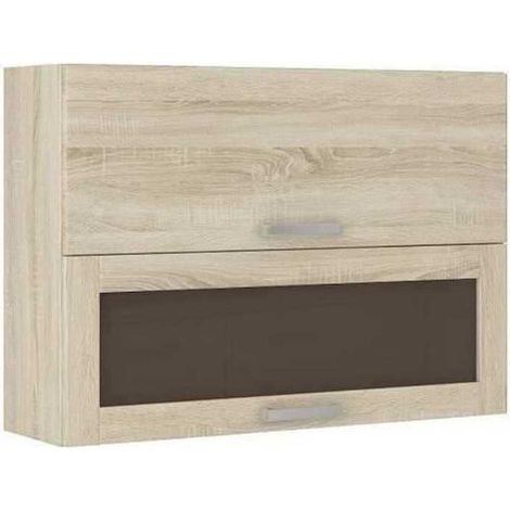 BigBuy LASSEN Hochschrank Küche Sonoma Eiche 80x72 cm (1/3)