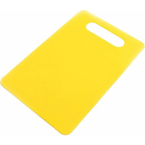 Planche à découper en plastique antidérapante bloc de coupe alimentaire tapis outil cuisine cuisine fournitures pour Fruits légumes jaune (1/5)