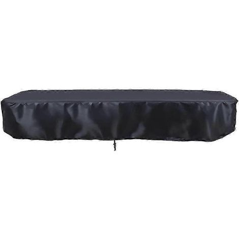Housse de table de billard de 2,44 m (8 pi) avec cordon de serrage, résistante et imperméable, pour table rectangulaire, noire. (1/5)