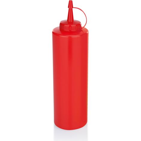 Flacon souple Ø 7 cm 0,7 ltr rouge polyéthylène - Was Germany