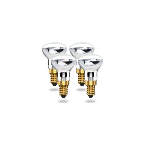 Ampoule de Lampe à Lave 25W E14 R39 Blanc Chaud Ampoule à Réflecteur Blanc Chaud SES Petite vis Edison Ampoule à Incandescence Projecteur (Paquet de 4) (1/5)